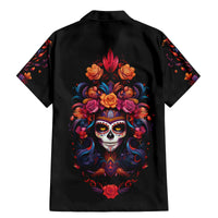 Day of Dead Skull Family Matching Mermaid Dress and Hawaiian Shirt Sugar Skull Festival Lady - Wonder Print Shop