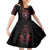 Day of Dead Skull Family Matching Off Shoulder Maxi Dress and Hawaiian Shirt Sugar Skull Festival Lady - Wonder Print Shop