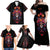 Day of Dead Skull Family Matching Off Shoulder Maxi Dress and Hawaiian Shirt Sugar Skull Festival Lady - Wonder Print Shop