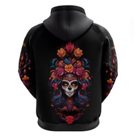Day of Dead Skull Hoodie Sugar Skull Festival Lady - Wonder Print Shop