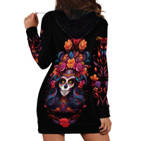 Day of Dead Skull Hoodie Dress Sugar Skull Festival Lady - Wonder Print Shop