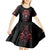 Day of Dead Skull Kid Short Sleeve Dress Sugar Skull Festival Lady - Wonder Print Shop