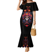 Day of Dead Skull Mermaid Dress Sugar Skull Festival Lady - Wonder Print Shop