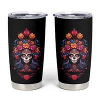 Day of Dead Skull Tumbler Cup Sugar Skull Festival Lady - Wonder Print Shop