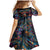 Day of Dead Lady Family Matching Mermaid Dress and Hawaiian Shirt Sugar Skull Lady Dancing - Wonder Print Shop