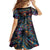 Day of Dead Lady Family Matching Off Shoulder Maxi Dress and Hawaiian Shirt Sugar Skull Lady Dancing - Wonder Print Shop