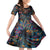Day of Dead Lady Family Matching Off Shoulder Short Dress and Hawaiian Shirt Sugar Skull Lady Dancing - Wonder Print Shop