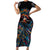 Day of Dead Lady Family Matching Short Sleeve Bodycon Dress and Hawaiian Shirt Sugar Skull Lady Dancing - Wonder Print Shop