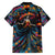 Day of Dead Lady Family Matching Summer Maxi Dress and Hawaiian Shirt Sugar Skull Lady Dancing - Wonder Print Shop