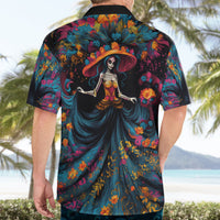 Day of Dead Lady Hawaiian Shirt Sugar Skull Lady Dancing - Wonder Print Shop