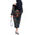 Day of Dead Lady Off The Shoulder Long Sleeve Dress Sugar Skull Lady Dancing - Wonder Print Shop