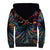 Day of Dead Lady Sherpa Hoodie Sugar Skull Lady Dancing - Wonder Print Shop
