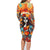 Day of Dead Lady Family Matching Long Sleeve Bodycon Dress and Hawaiian Shirt Sugar Skull Field Rose Lady - Wonder Print Shop