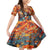Day of Dead Lady Family Matching Mermaid Dress and Hawaiian Shirt Sugar Skull Field Rose Lady - Wonder Print Shop