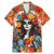 Day of Dead Lady Family Matching Mermaid Dress and Hawaiian Shirt Sugar Skull Field Rose Lady - Wonder Print Shop