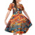 Day of Dead Lady Family Matching Off Shoulder Maxi Dress and Hawaiian Shirt Sugar Skull Field Rose Lady - Wonder Print Shop