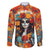 Day of Dead Lady Family Matching Summer Maxi Dress and Hawaiian Shirt Sugar Skull Field Rose Lady - Wonder Print Shop