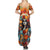 Day of Dead Lady Family Matching Summer Maxi Dress and Hawaiian Shirt Sugar Skull Field Rose Lady - Wonder Print Shop