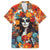 Day of Dead Lady Family Matching Tank Maxi Dress and Hawaiian Shirt Sugar Skull Field Rose Lady - Wonder Print Shop