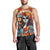 Day of Dead Lady Men Tank Top Sugar Skull Field Rose Lady - Wonder Print Shop