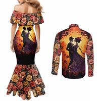 day-of-dead-couple-couples-matching-mermaid-dress-and-long-sleeve-button-shirt-sugar-skull-couple-dancing