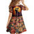 Day of Dead Couple Family Matching Off Shoulder Maxi Dress and Hawaiian Shirt Sugar Skull Couple Dancing - Wonder Print Shop