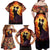 Day of Dead Couple Family Matching Off Shoulder Maxi Dress and Hawaiian Shirt Sugar Skull Couple Dancing - Wonder Print Shop