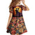 Day of Dead Couple Family Matching Short Sleeve Bodycon Dress and Hawaiian Shirt Sugar Skull Couple Dancing - Wonder Print Shop