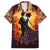Day of Dead Couple Family Matching Short Sleeve Bodycon Dress and Hawaiian Shirt Sugar Skull Couple Dancing - Wonder Print Shop