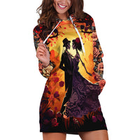 Day of Dead Couple Hoodie Dress Sugar Skull Couple Dancing - Wonder Print Shop