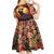 Day of Dead Couple Kid Short Sleeve Dress Sugar Skull Couple Dancing - Wonder Print Shop