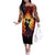 Day of Dead Couple Off The Shoulder Long Sleeve Dress Sugar Skull Couple Dancing - Wonder Print Shop