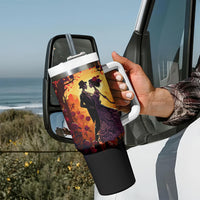 Day of Dead Couple Tumbler With Handle Sugar Skull Couple Dancing - Wonder Print Shop