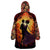 Day of Dead Couple Wearable Blanket Hoodie Sugar Skull Couple Dancing - Wonder Print Shop