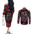 day-of-dead-couple-couples-matching-off-the-shoulder-long-sleeve-dress-and-long-sleeve-button-shirt-sugar-skull-couple-dancing