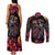 Day of Dead Couple Couples Matching Tank Maxi Dress and Long Sleeve Button Shirt Sugar Skull Couple Dancing - Wonder Print Shop