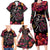 Day of Dead Couple Family Matching Long Sleeve Bodycon Dress and Hawaiian Shirt Sugar Skull Couple Dancing - Wonder Print Shop