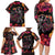 Day of Dead Couple Family Matching Long Sleeve Bodycon Dress and Hawaiian Shirt Sugar Skull Couple Dancing - Wonder Print Shop