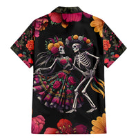 Day of Dead Couple Family Matching Mermaid Dress and Hawaiian Shirt Sugar Skull Couple Dancing - Wonder Print Shop