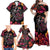 Day of Dead Couple Family Matching Off Shoulder Maxi Dress and Hawaiian Shirt Sugar Skull Couple Dancing - Wonder Print Shop