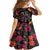Day of Dead Couple Family Matching Off Shoulder Short Dress and Hawaiian Shirt Sugar Skull Couple Dancing - Wonder Print Shop