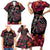 Day of Dead Couple Family Matching Short Sleeve Bodycon Dress and Hawaiian Shirt Sugar Skull Couple Dancing - Wonder Print Shop