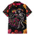 Day of Dead Couple Family Matching Short Sleeve Bodycon Dress and Hawaiian Shirt Sugar Skull Couple Dancing - Wonder Print Shop