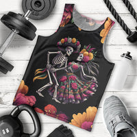 Day of Dead Couple Men Tank Top Sugar Skull Couple Dancing - Wonder Print Shop