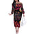 Day of Dead Couple Off The Shoulder Long Sleeve Dress Sugar Skull Couple Dancing - Wonder Print Shop
