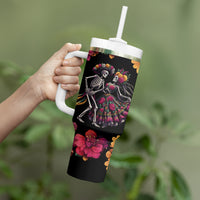Day of Dead Couple Tumbler With Handle Sugar Skull Couple Dancing - Wonder Print Shop