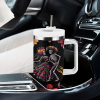 Day of Dead Couple Tumbler With Handle Sugar Skull Couple Dancing - Wonder Print Shop