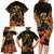 Day of Dead Lady Family Matching Long Sleeve Bodycon Dress and Hawaiian Shirt Sugar Skull Field Marigold Lady - Wonder Print Shop