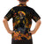 Day of Dead Lady Family Matching Off Shoulder Maxi Dress and Hawaiian Shirt Sugar Skull Field Marigold Lady - Wonder Print Shop
