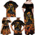 Day of Dead Lady Family Matching Off Shoulder Maxi Dress and Hawaiian Shirt Sugar Skull Field Marigold Lady - Wonder Print Shop
